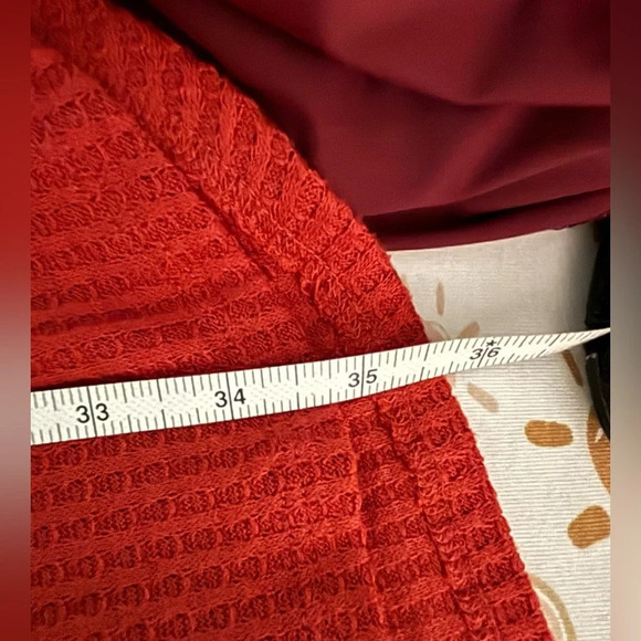 No Comment Womens Long Sleeve Turtleneck Rust Waffle Weave Bodycon Dress Sz Sm - Picture 8 of 8